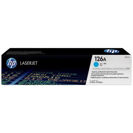 HP 126A - Toner Cyan - 1 000 pages - CLJ 1025/MFP M175