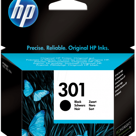 HP 301 - Cartouche d'encre Noire - 3ml - 190 pages ** EURO **