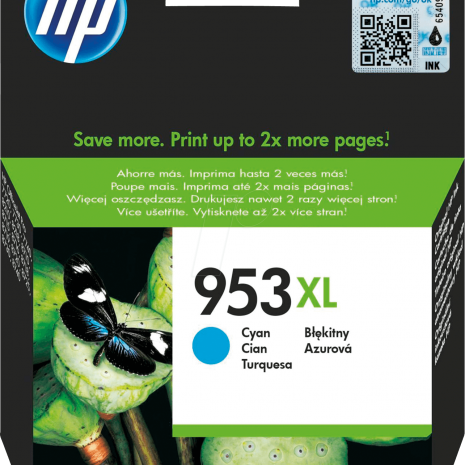 HP 953XL - Cartouche d'encre Cyan XL - 20 ml - 1 600 pages