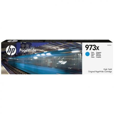 HP 973X - Cartouche d'encre Cyan PageWide (haute capacité) - 7 000 p.