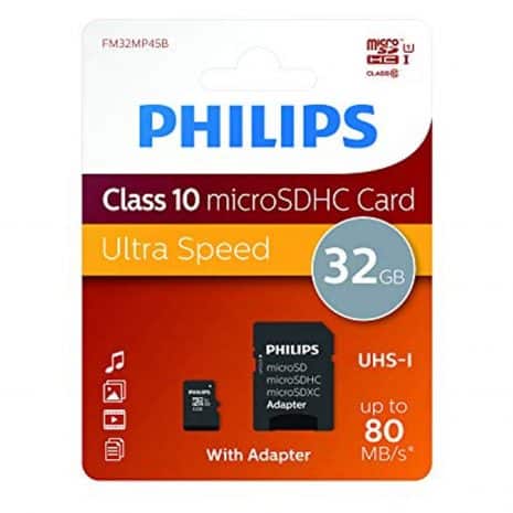 Philips Micro SDHC card incl. SD Adapter CLASS 10 - 32GB